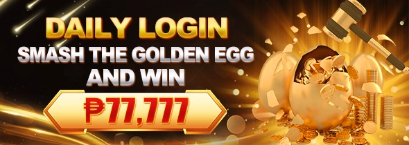 MAXWIN login daily reward smash the golden egg bonus event sports promotion page